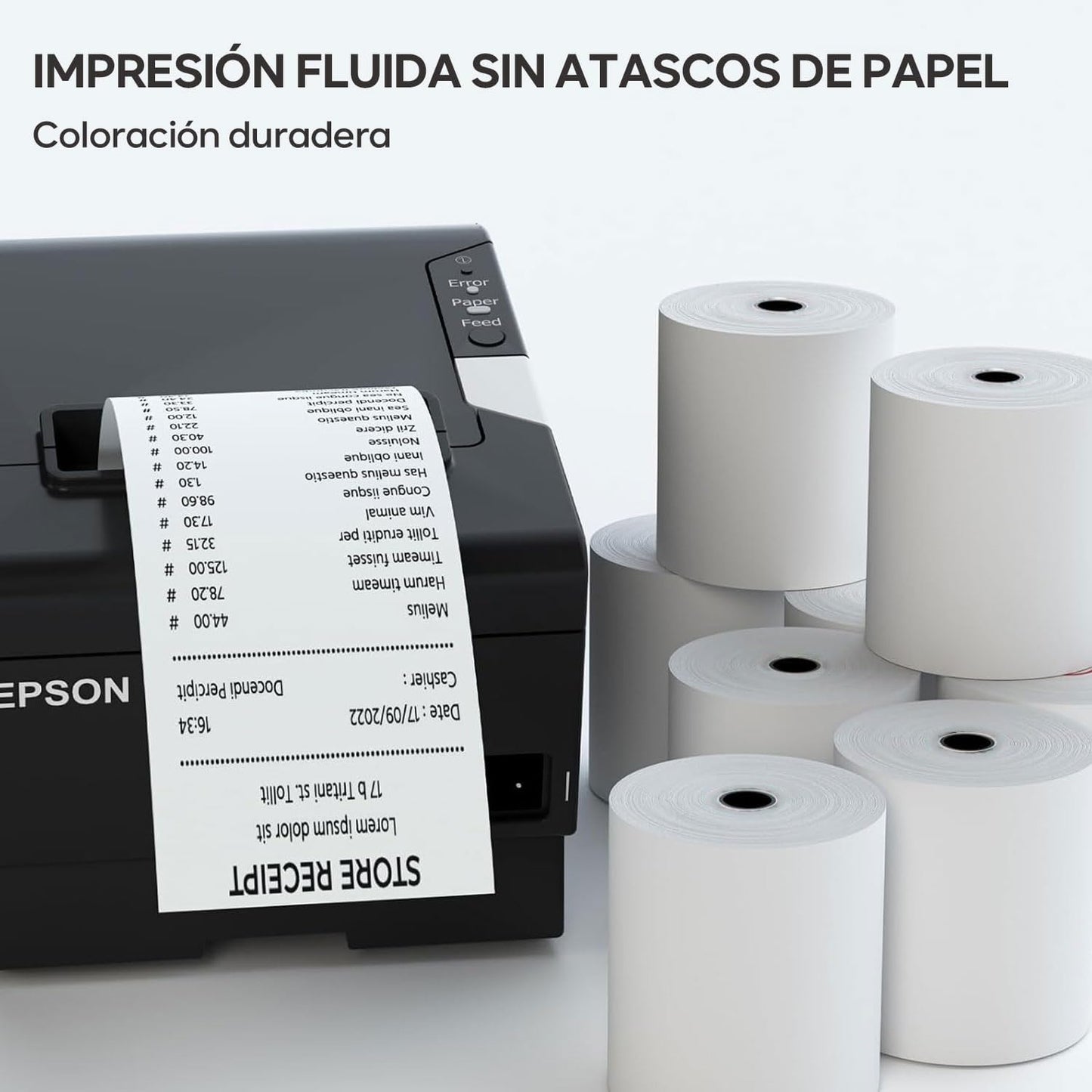 CajaX30 Rollos De Papel Termico De 80mm