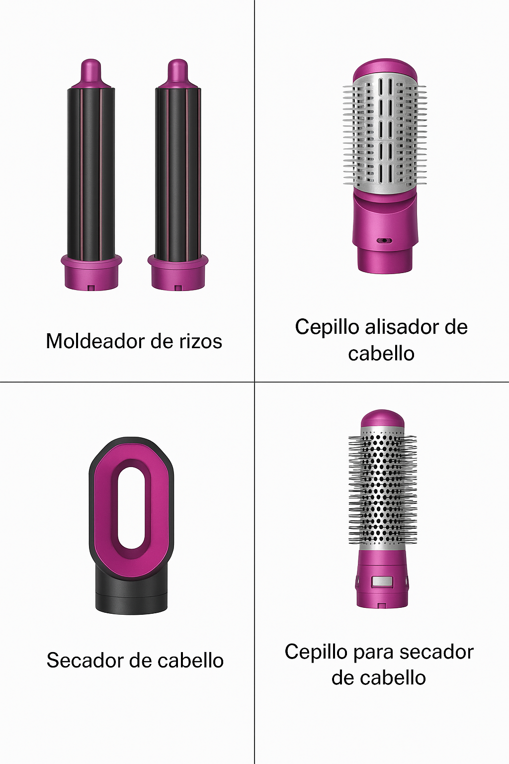 Cepillo Eléctrico de Pelo 5 en 1 – Secador, Alisador y Moldeador