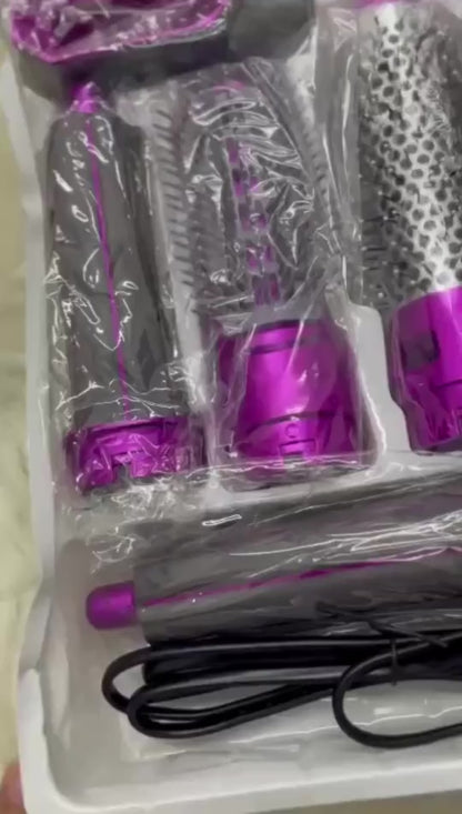 Cepillo Eléctrico de Pelo 5 en 1 – Secador, Alisador y Moldeador