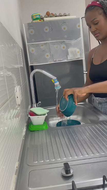 Organizador Escurridor de Platos Multifuncional – Ahorra Espacio y Mantén tu Cocina Impecable 🖤